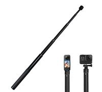 Palo selfie invisible de 51.2 pulgadas compatible con GoPro Hero 13 12 11 10 9 AKASO EK7000 Brave 7 LE Insta360 DJI Omos Action Camera, poste monopie extendido de 1/4 pulgadas, monopié ajustable para