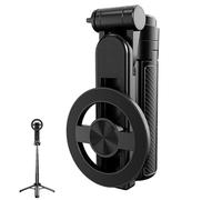 Palo selfie magnético para teléfono, soporte para teléfono celular con control remoto inalámbrico, soporte plegable retráctil para grabación de vlog, transmisión en vivo para viajes y actividades al