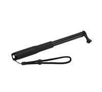 Palo Selfie para Cámara de Acción, Mini Palo Selfie Extensible de 3 Engranajes de Aleación de Aluminio, Agarre Cómodo de 36 Pulgadas para Cámara Deportiva (Black)