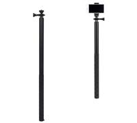 Palo Selfie para Cámara de Acción, Poste de Extensión Selfie Extensible de Aleación de Aluminio de 100 Pulgadas con Tornillo de 1/4 de Pulgada para, Compatible con Act, para