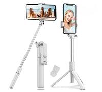 Palo Selfie Trípode Bluetooth tripode para movil,4en1 Extensible Selfie Stick con Mando a Distancia Inalámbrico 270° Rotación Trípode Inalámbrico para Selfies Trípode Portátil