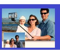 Palo Selfie Universal Inalámbrico Rosado Universal Con Clip Portátil Aluminio