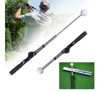 Palo telescópico, ayuda retráctil para entrenamiento de swing de golf, entrenador de agarre de golf con retroalimentación de clic, entrenamiento de fuerza y tempo para golpear chipping, para golfistas