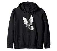 Paloma Animal Hombres Mujeres Motivo Amante Libertad Diseño Paz Sudadera con Capucha