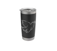 Paloma Ave de la Paz Rama de Olivo Vaso térmico de acero inoxidable de doble pared