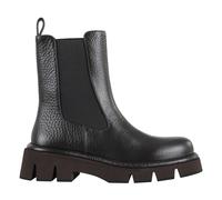 Paloma Barceló - Botín de Cuero Martillado Negro - Shoes - Mujer - Negro - 39 EU -