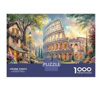 Paloma Colorida en el jardín 1000 Piezas Coliseo Romano Rompecabezas Obra De Arte Juguetes Desafiantes para Adultos Juego De Habilidad para para Adultos Y Niños Regalos 52x38cm/1000pcs