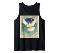 Paloma de la Paz con la ramita de Olivo ilustración Decorativa Camiseta sin Mangas