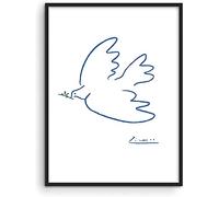 Paloma De La Paz LáMina Picasso Arte De Pared Pablo Picasso Dibujos Lineales Impresiones Obra De Pablo Picasso PóSteres De Picasso Impresiones Cuadro Moderno De Picasso Sin Marco 30×40cm