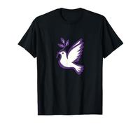 Paloma de la paz mundial con rama de olivo Camiseta