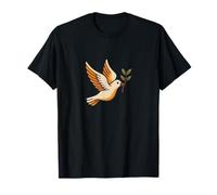 Paloma de la paz mundial con rama de olivo Camiseta
