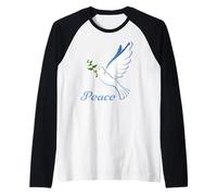Paloma de la Paz Paloma Blanca Camiseta Manga Raglan