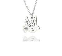 Paloma de la Paz Paloma Colgante Collar Mujeres Niñas Color Dorado Collar Cadena Lindo Pájaro Joyería Regalo