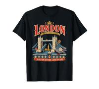 Paloma de Londres, Divertido Puente icónico de la Torre y el río Támesis Camiseta gráfica económica