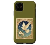 Paloma de Navidad con Paneles Decorativos de Estilo Vintage Carcasa para iPhone 11