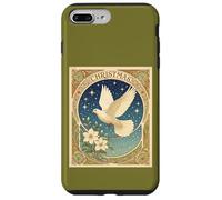 Paloma de Navidad con Paneles Decorativos de Estilo Vintage Carcasa para iPhone 7 Plus/8 Plus