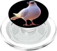 Paloma en Blanco Paloma de Ciudad Paloma Torcaz Blanca PopSockets PopGrip para MagSafe