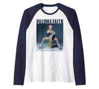 Paloma Faith Santa Hat Foto Camiseta Manga Raglan