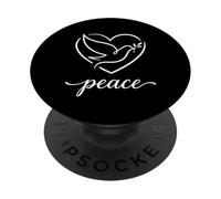 Paloma Sagrada Corazón pacífico para Que los Amantes de la Naturaleza muestren fe PopSockets PopGrip Adhesivo