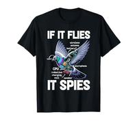 Paloma Si Vuela Espías Paloma Anatomía Teoría Pájaro CCTV Camiseta