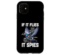 Paloma Si Vuela Espías Paloma Anatomía Teoría Pájaro CCTV Carcasa para iPhone 11