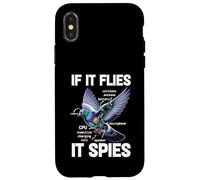 Paloma Si Vuela Espías Paloma Anatomía Teoría Pájaro CCTV Carcasa para iPhone X/XS