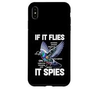 Paloma Si Vuela Espías Paloma Anatomía Teoría Pájaro CCTV Carcasa para iPhone XS MAX