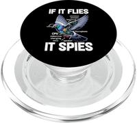 Paloma Si Vuela Espías Paloma Anatomía Teoría Pájaro CCTV PopSockets PopGrip para MagSafe