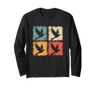 Paloma vintage pájaro de la paz para la bondad hombres mujeres niños Manga Larga