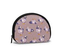 Palomas azuladas cLovely Black Chihuahua Monedero Carteras Cambiar Bolsa Moda Llavero Cremallera Pequeñas Bolsas de Maquillaje cosmético