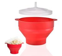 Palomitas de maíz, microondas, olla para palomitas de maíz, recipiente plegable de silicona, recipiente para palomitas de maíz, cuenco para hacer palomitas de maíz, microondas, sin BPA, para