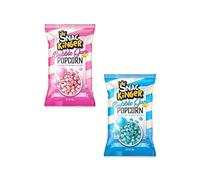 Palomitas Sabor Chicle - Pack Surtido 10 UNIDADES (5 AZUL + 5 ROSA) - Ideal Para Mesas Dulce con Temática: Comunión y Baby Shower