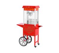 Palomitera con carrito - estilo vintage - para palomitas dulces y saladas - 5 kg/h - 1500 W | Royal Catering