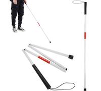 Palos Ciegos Plegables,Bastón Reflectante,Bastón para Caminar Plegable Blanco,Caña de Caminar,Bastón Ciego para Personas Ciegas Y con Problemas de Visión,Personas Mayores