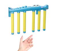 Palos de caída de reacción - velocidad refleja, juego de juguetes educativos, construcción de resistente, diseño de desafío de 3 niveles, diversión familiar en interiores y externos