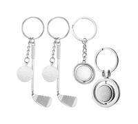 Palos De Golf De 4 Piezas Y Llaveros De Pelota, Accesorios De Temática Deportiva, Livianos Y Portátiles, Fáciles De Distinguir, Adecuados para Entusiastas del Golf Y Regalos para Hombres.