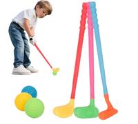 Palos de Golf para Niños Pequeños,Juegos de Golf Infantil con Bolas - Juego Interactivo Deportivo para Vinculación Familiar Desarrollo Infantil Práctica en Exterior e Interior
