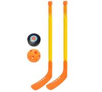Palos De Hockey sobre Hielo Para Jóvenes | Juego De Palillos De Hockey Para Principiantes De Calidad Superior | Kit De Palillos De Hockey Con Ruedas Ligeras para, Juego De Pelotas De Hockey Sobre G