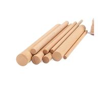 Palos De Madera 1/2/5/10Pcs Round Wooden Stick 400mm Long DIY Wood Handmade 10/12/14/16/18/20/22/25/28//30/35/40/45/50/60mm Diameter Woodworking(5pcs 400mm,10mm)