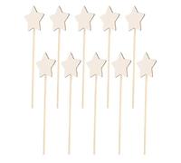 Palos de madera 10 varitas de madera con forma estrella for niñas, princesas y hadas