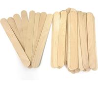 Palos De Madera 500 palitos de helado multiusos madera 6 pulgadas for manualidades, cera for, depresor lengua