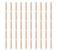 Palos De Madera 50Pcs Wood Dowel Pins, 6x30mm 6x40mm 6x50mm Fluted Wood Dowels Rods, Wooden Crafts Dowel Pegs(6x40mm)