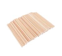 Palos De Madera 50Pcs Wooden Dowels Round Wood Craft Sticks DIY Wood Rods For Home Decor Woodworking Projects Essential Craft Materials