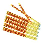 Palos de madera Dandiya | Palitos de Dandia para Navratri y Dandia Nights| Decoración del hogar Navratri Celebraciones de madera decorativa Dandiya Stick para palos de Garba (par)