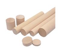 Palos De Madera Diameter 10/20/30/40/50mm Round Pine Wood Rod Length 55mm Solid Wood Strip DIY Model Material Accessories(20x55mm,1pcs)