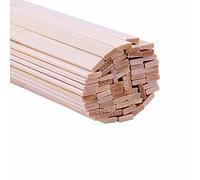 Palos de madera for manualidades, tiras, 50 Uds. Varilla, pequeños palos cuadrados dura sin terminar for, proyectos bricolaje(2 * 20 * 200mm)