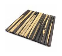 Palos De Madera Purple Sandalwood White Wood Round Rod East African Black And White Wood High-Density Handmade DIY Crafts Carving Material(40x3cm 1pcs)