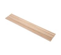 Palos de Madera Redondos, Haofy 10 Piezas Palitos de Artesanía, 30 cm de Largo con un Diámetro de 5 mm, Varillas de Madera para Proyectos de Manualidades, Trabajos de Arte, Decoración y Deco