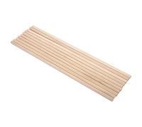 Palos de Madera Redondos, Haofy 10 Piezas Palitos de Artesanía, 30 cm de Largo con un Diámetro de 8 mm, Varillas de Madera para Proyectos de Manualidades, Trabajos de Arte, Decoración y Deco