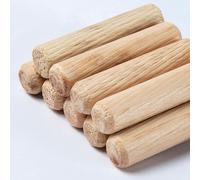 Palos de madera redondos, varillas de madera, palo 50 Pcs Wooden Dowel Pins, 16Mm Dia Fluted Wood Dowels Rods Hardwood Crafts Dowel Pegs,40mm(40mm)